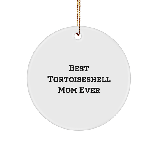 Funny Tortoiseshell Cat Mom Gifts from Family for Christmas Unique Circle Ornaments - The Buy Boom
