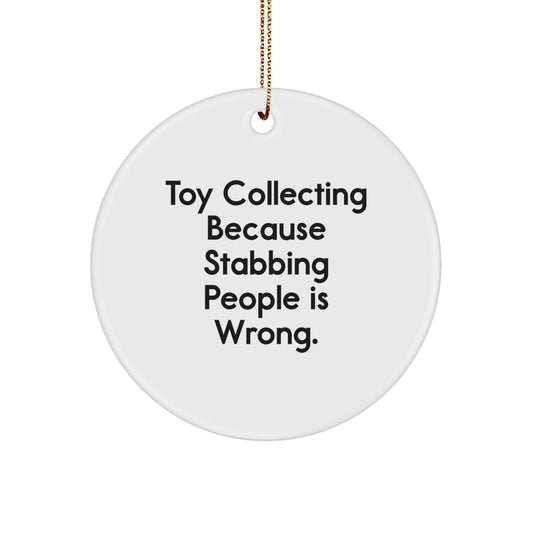 Funny Toy Collecting Circle Ornament Gifts from Friends for Men Women Family this Christmas - The Buy Boom