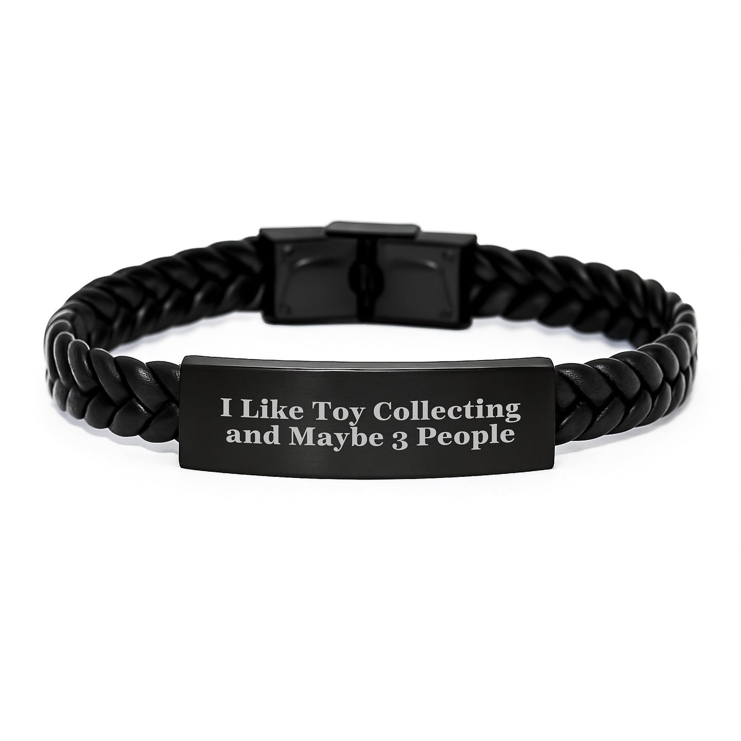 Funny Toy Collecting Gifts for Men - Gifts from Friends - Interlaced Leather Bracelet with Stainless Steel and PU Leather, Perfect for Christmas Unique Gifts - The Buy Boom