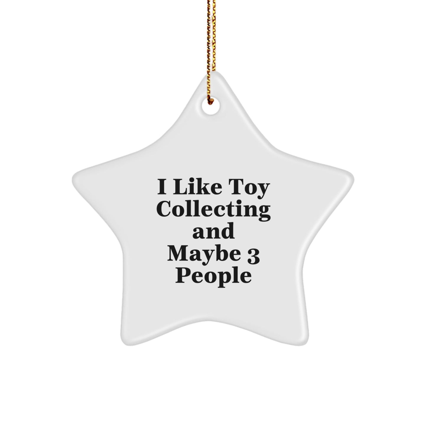 Funny Toy Collecting Gifts for Men Star Ornament with Gold Cord from Friends - Christmas Unique Star Ornaments for Toy Collectors - The Buy Boom