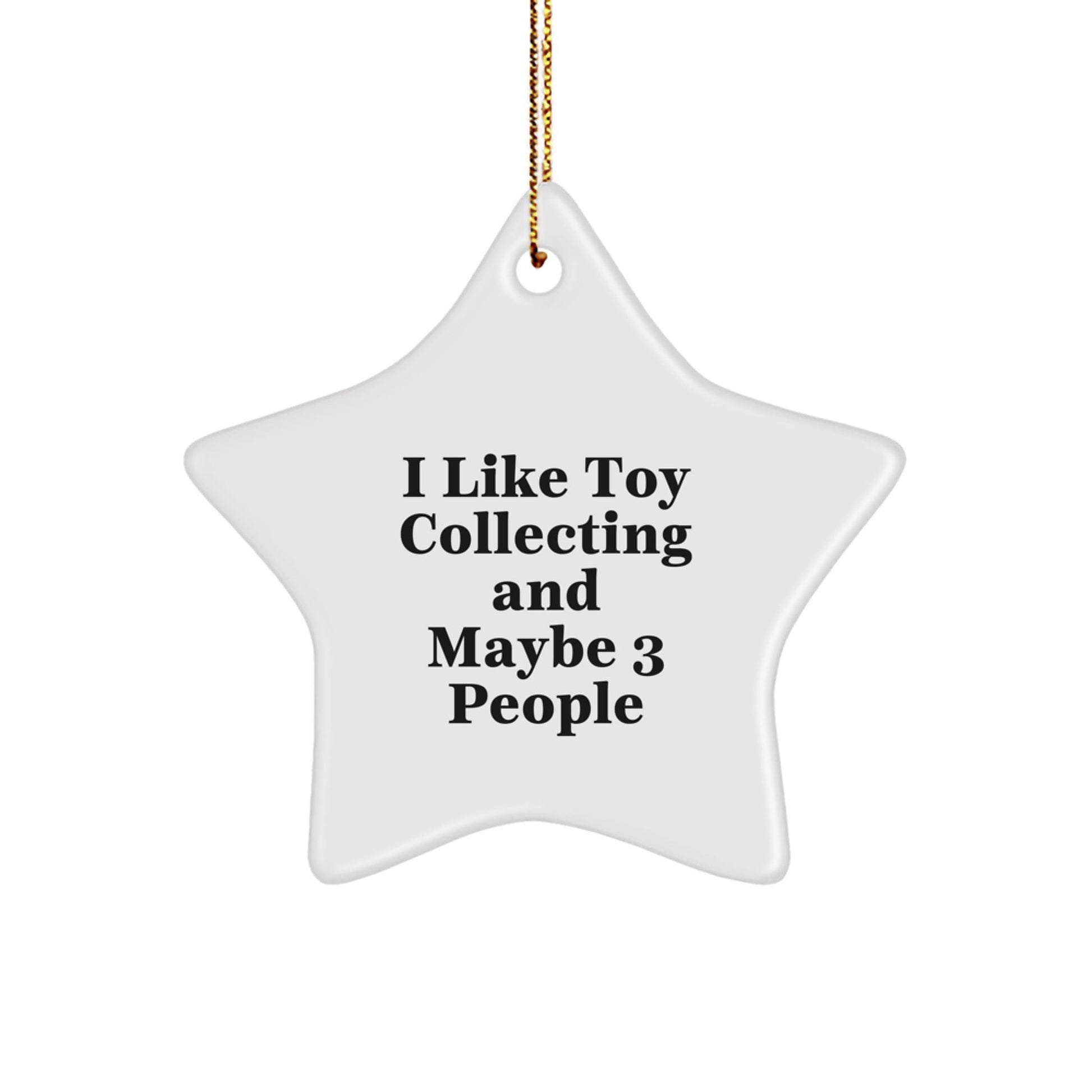 Funny Toy Collecting Gifts for Men Star Ornament with Gold Cord from Friends - Christmas Unique Star Ornaments for Toy Collectors - The Buy Boom