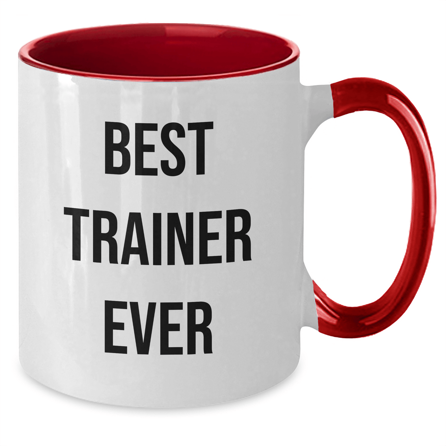 Funny Trainer Gifts from Friends for Best Trainer Ever Two Tone Coffee Mug, Graduation Unique Gifts - The Buy Boom