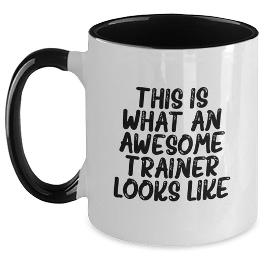 Funny Trainer Gifts from Men to Awesome Trainers for Graduation - Two Tone Coffee Mug - The Buy Boom