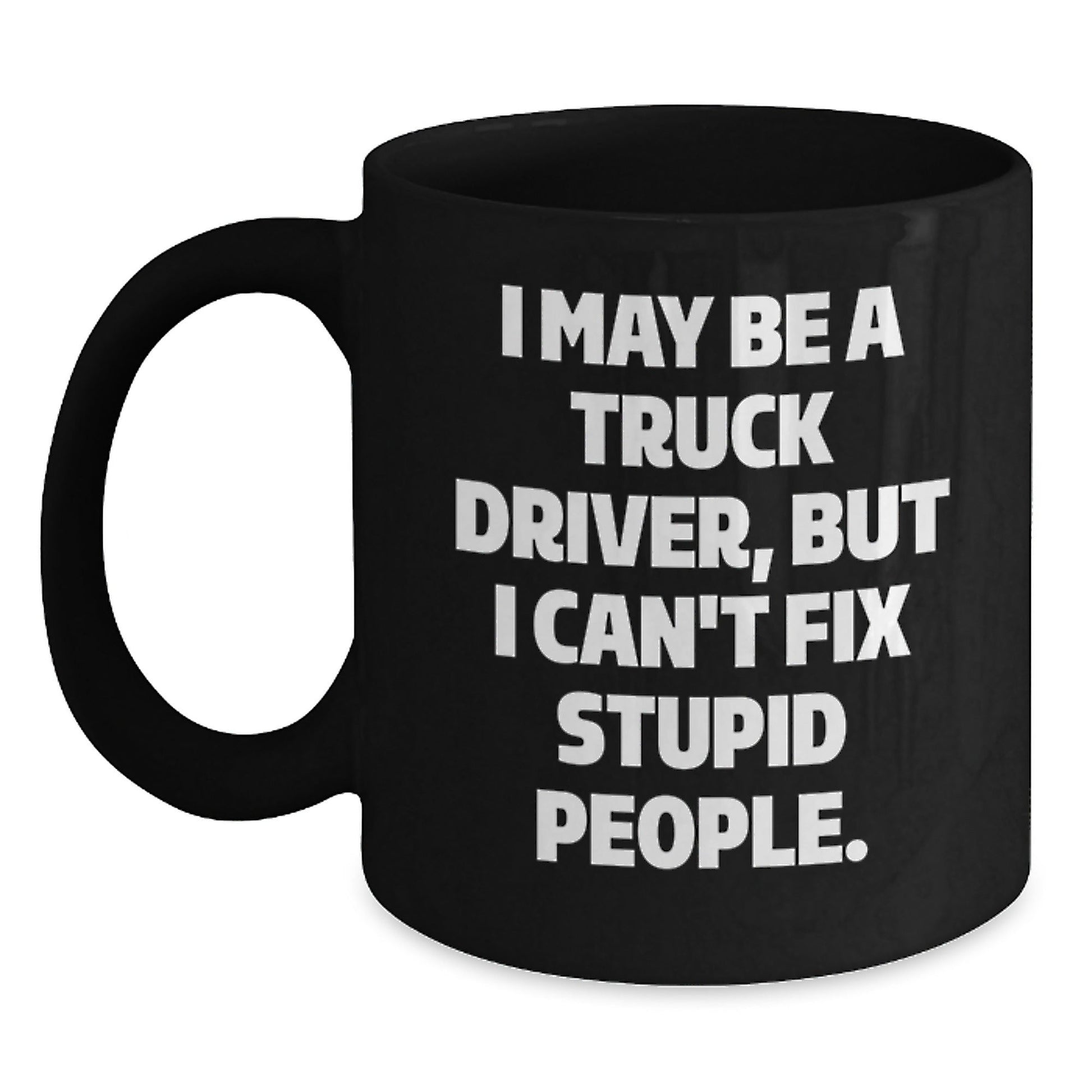 Funny Truck Driver Christmas Unique Gifts from Men to Friends Black Coffee Mug - The Buy Boom