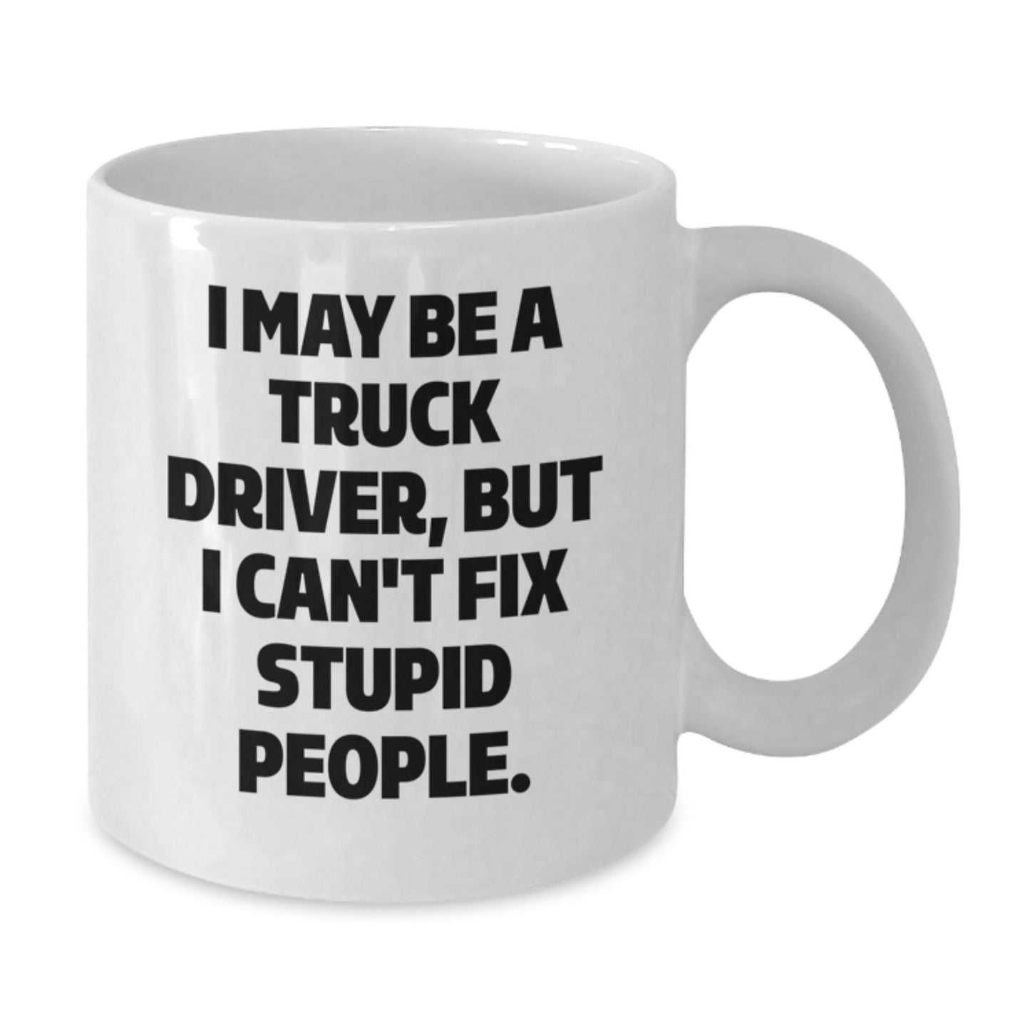 Funny Truck Driver Gifts from Men, White Coffee Mug for Truckers, Christmas Unique Presents - The Buy Boom