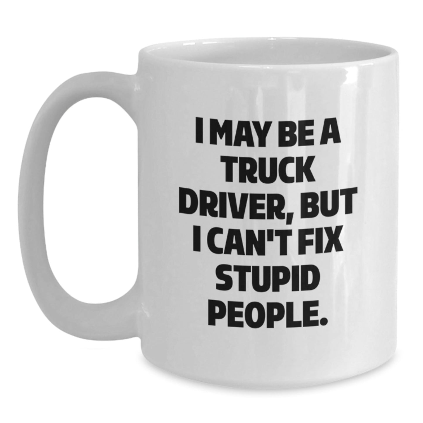 Funny Truck Driver Gifts from Men, White Coffee Mug for Truckers, Christmas Unique Presents - The Buy Boom