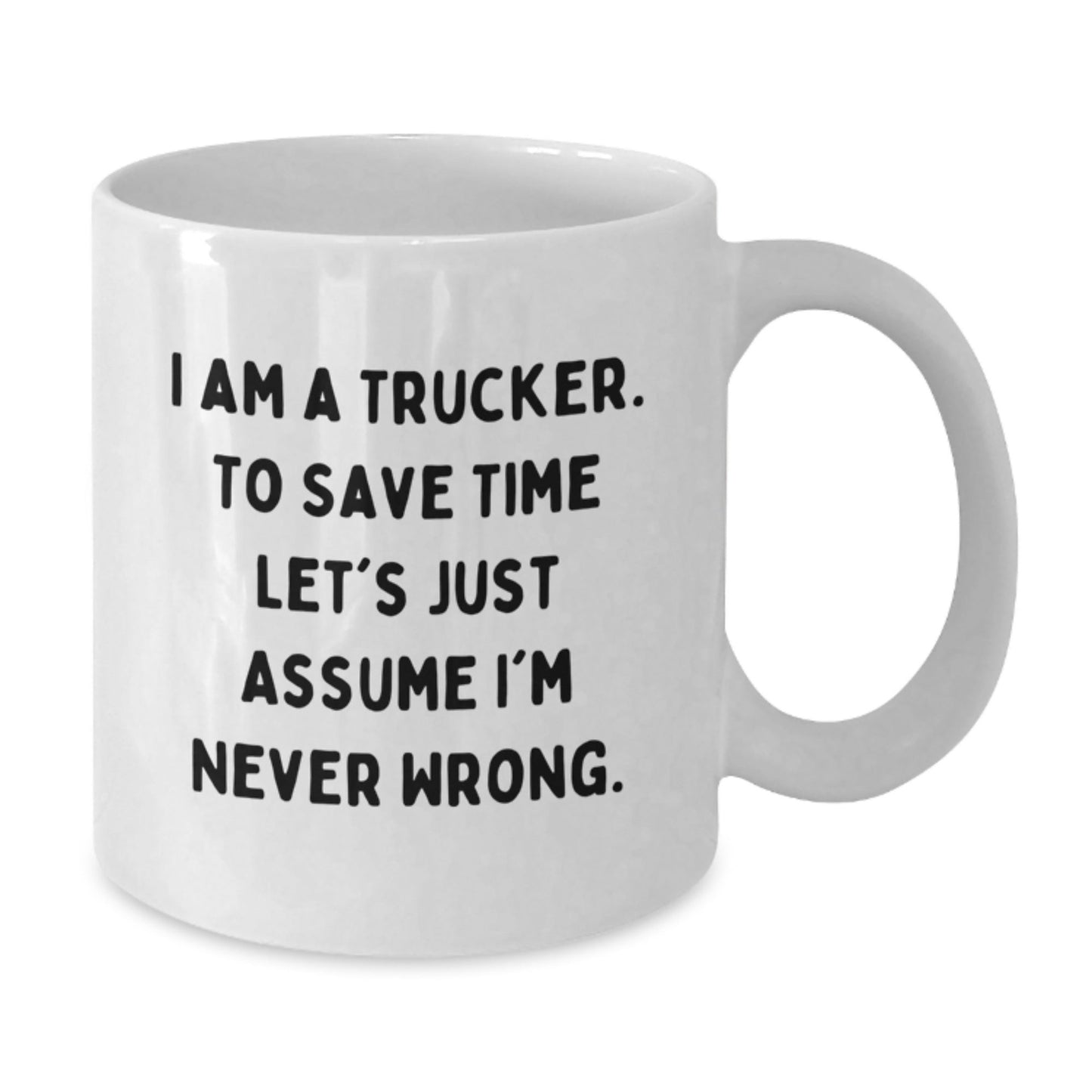 Funny Trucker Gifts for Men, White Coffee Mug - Christmas Unique Gifts from Friends and Family - The Buy Boom