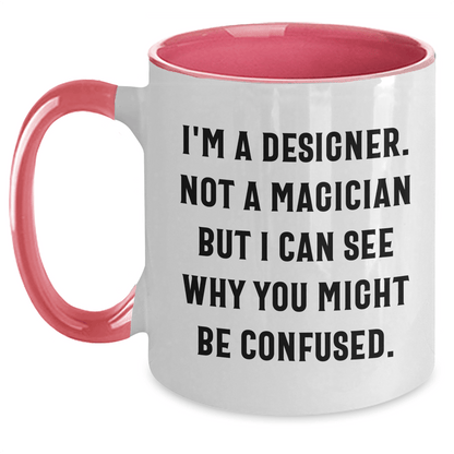 Funny Two Tone Coffee Mug Gifts for Designer, Gifts from Friends, Unique Father's Day Unique Gifts Idea - The Buy Boom