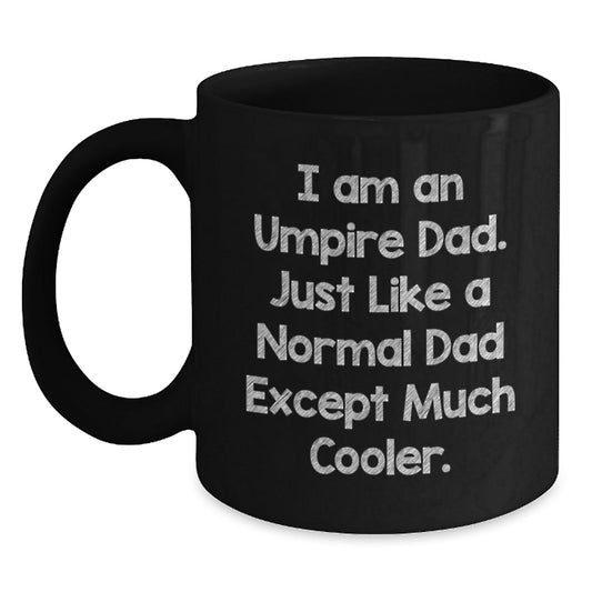Funny Umpire Gifts for Dad, Perfect Black Coffee Mug for Umpire Enthusiast, Gifts from Family - The Buy Boom