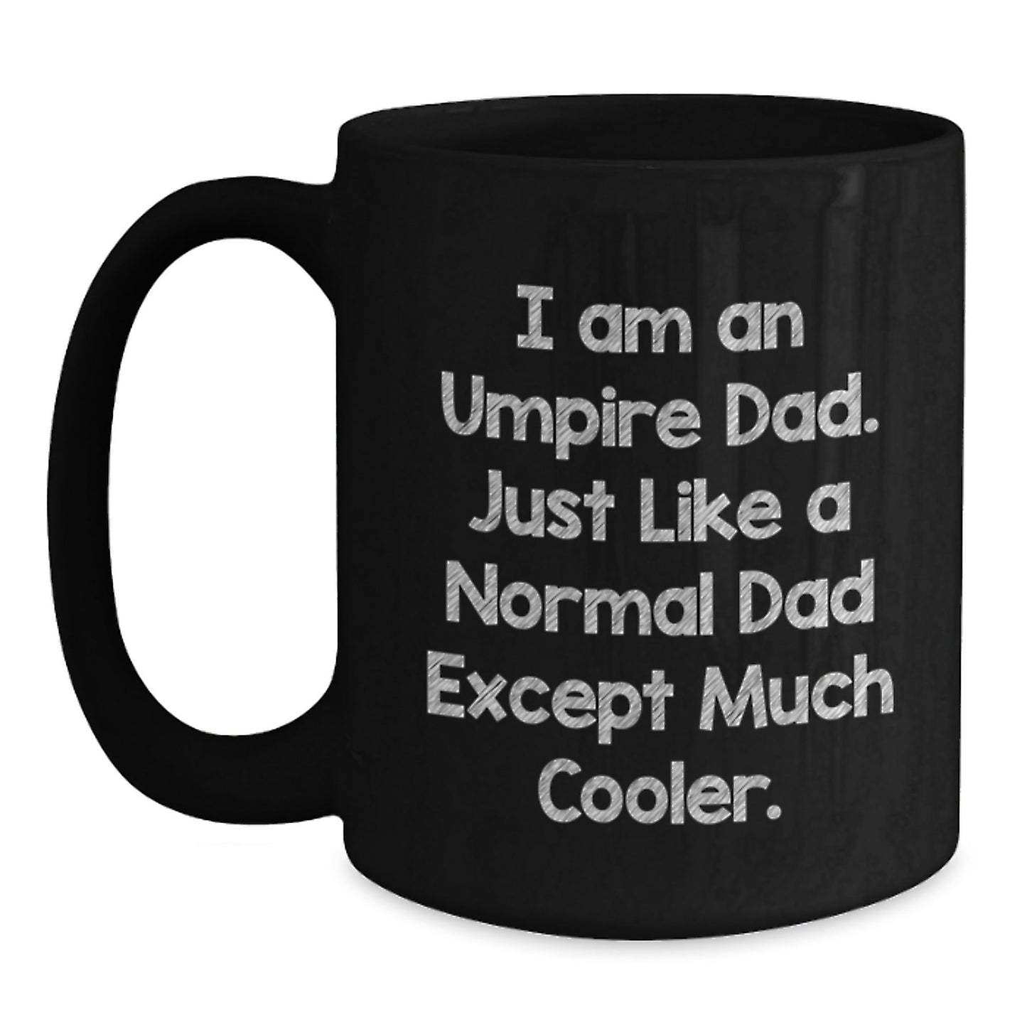 Funny Umpire Gifts for Dad, Perfect Black Coffee Mug for Umpire Enthusiast, Gifts from Family - The Buy Boom