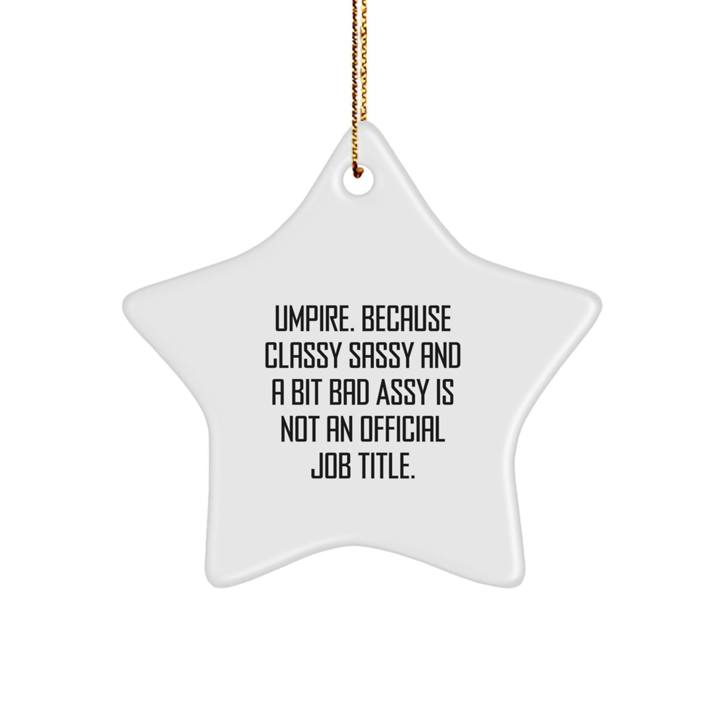 Funny Umpire Gifts for Men Umpire Star Ornament Christmas Unique Gifts from Friends for Umpire - The Buy Boom