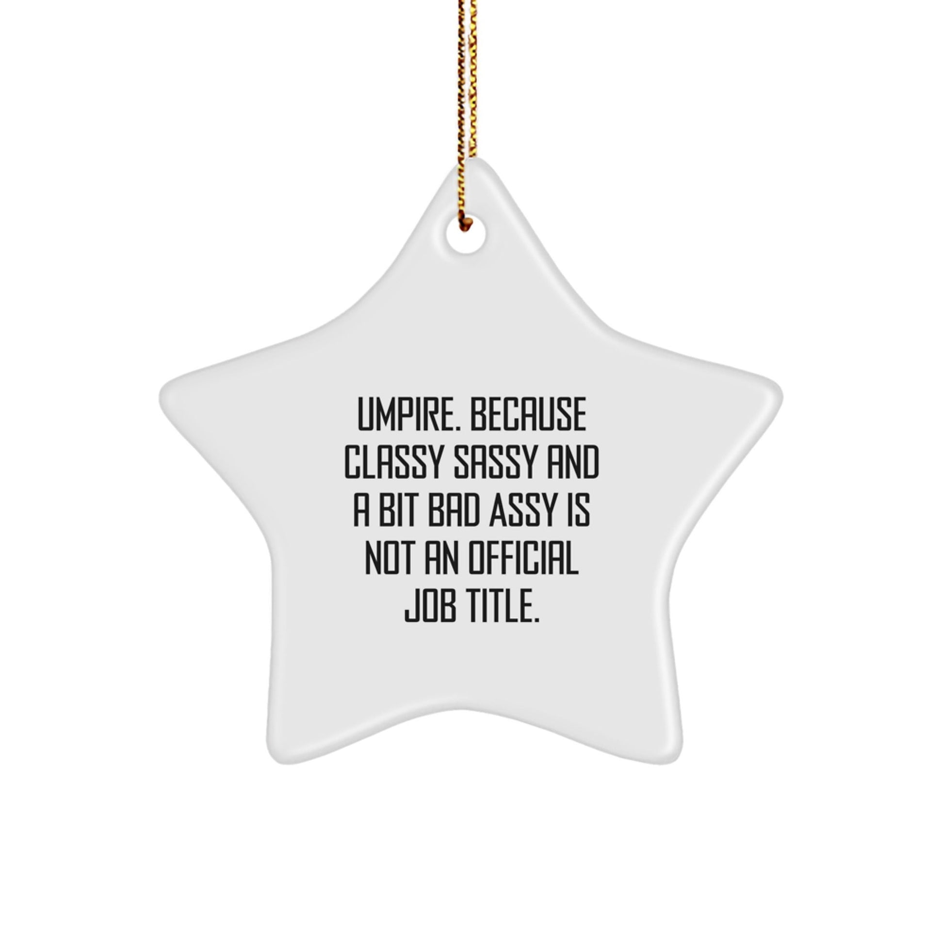 Funny Umpire Gifts for Men Umpire Star Ornament Christmas Unique Gifts from Friends for Umpire - The Buy Boom