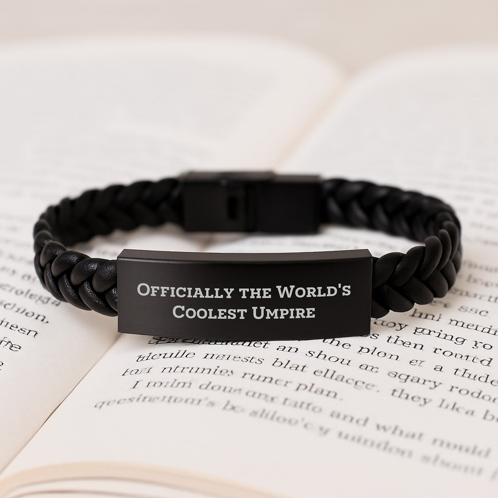 Funny Umpire Gifts from Men to Umpire Friends, Interlaced Leather Bracelet for Graduation Unique Gifts - The Buy Boom