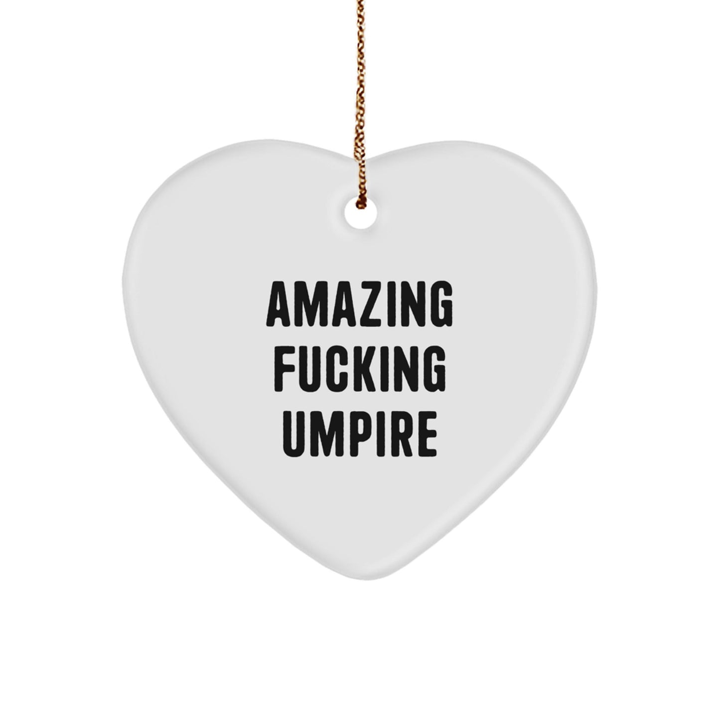 Funny Umpire Heart Ornament Gifts from Friends, Umpire Lover Gifts for Men, Funny Christmas Unique Gifts - The Buy Boom