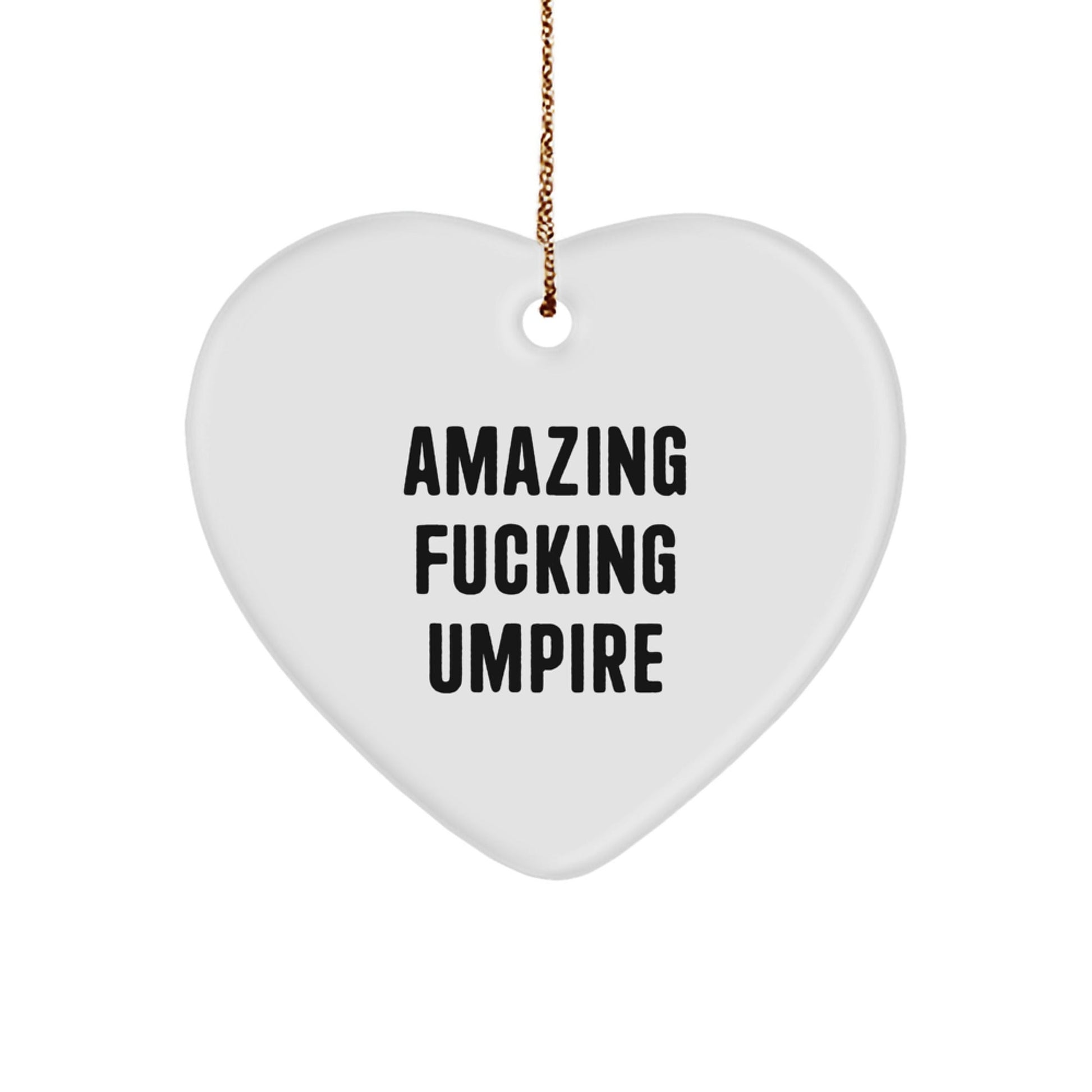 Funny Umpire Heart Ornament Gifts from Friends, Umpire Lover Gifts for Men, Funny Christmas Unique Gifts - The Buy Boom