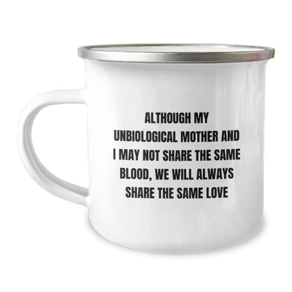 Funny Unbiological Mother Camping Mug Gifts from Men to Unbiological Mother for Christmas Unique Gifts - The Buy Boom