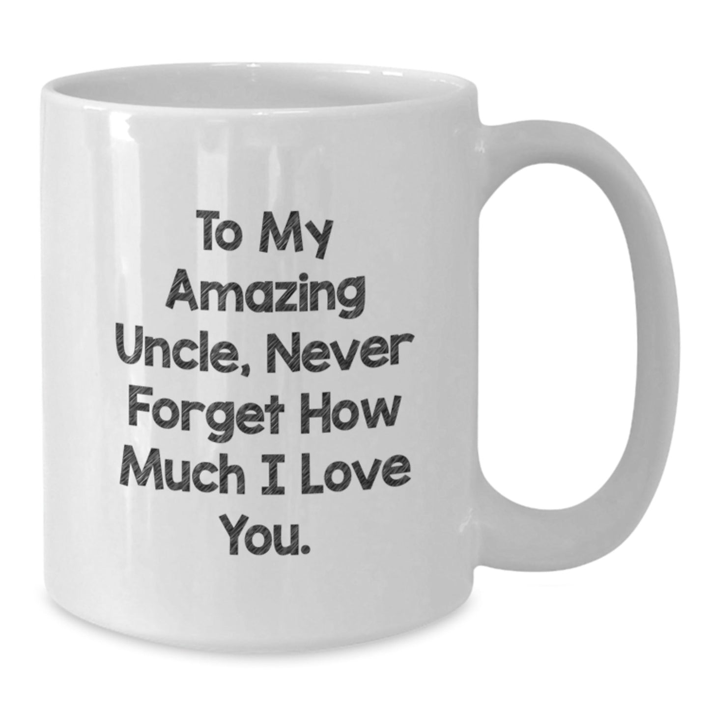 Funny Uncle Birthday Unique Gifts from Men to Uncle - White Coffee Mug with 'To My Amazing Uncle...' Quote - The Buy Boom