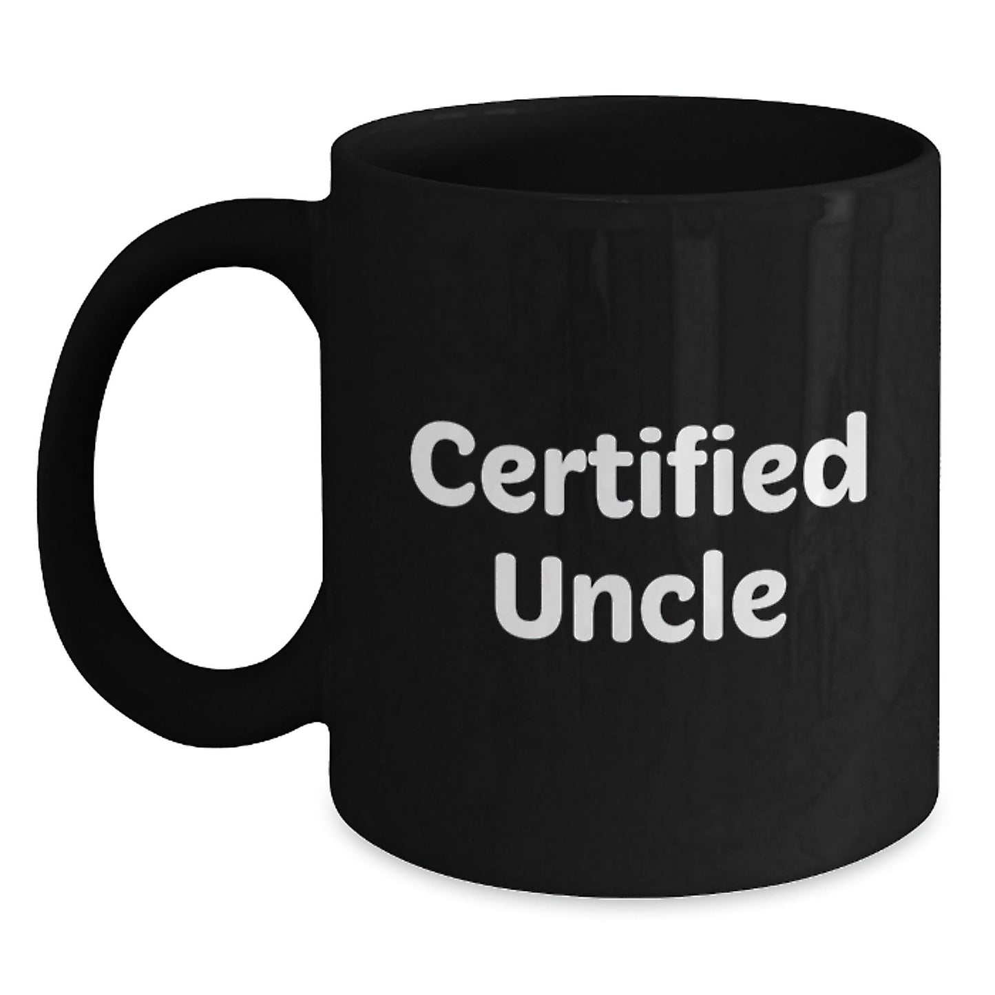 Funny Uncle Gifts, 'Certified Uncle' Quote, Black Coffee Mug for Graduation, Gifts from Family or Friends - The Buy Boom