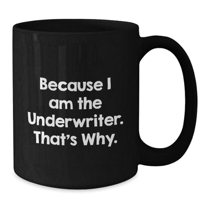 Funny Underwriter Black Coffee Mugs Gifts from Friends for Underwriters Christmas Unique Presents - The Buy Boom