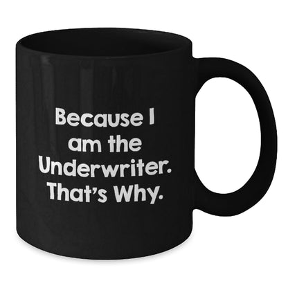 Funny Underwriter Black Coffee Mugs Gifts from Friends for Underwriters Christmas Unique Presents - The Buy Boom
