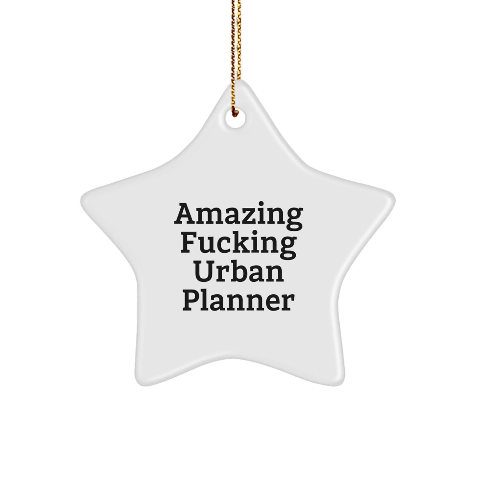 Funny Urban Planner Star Ornament Gifts from Friends and Family for Christmas Unique Decorations - The Buy Boom