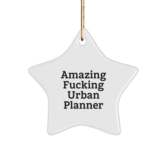 Funny Urban Planner Star Ornament Gifts from Friends and Family for Christmas Unique Decorations - The Buy Boom