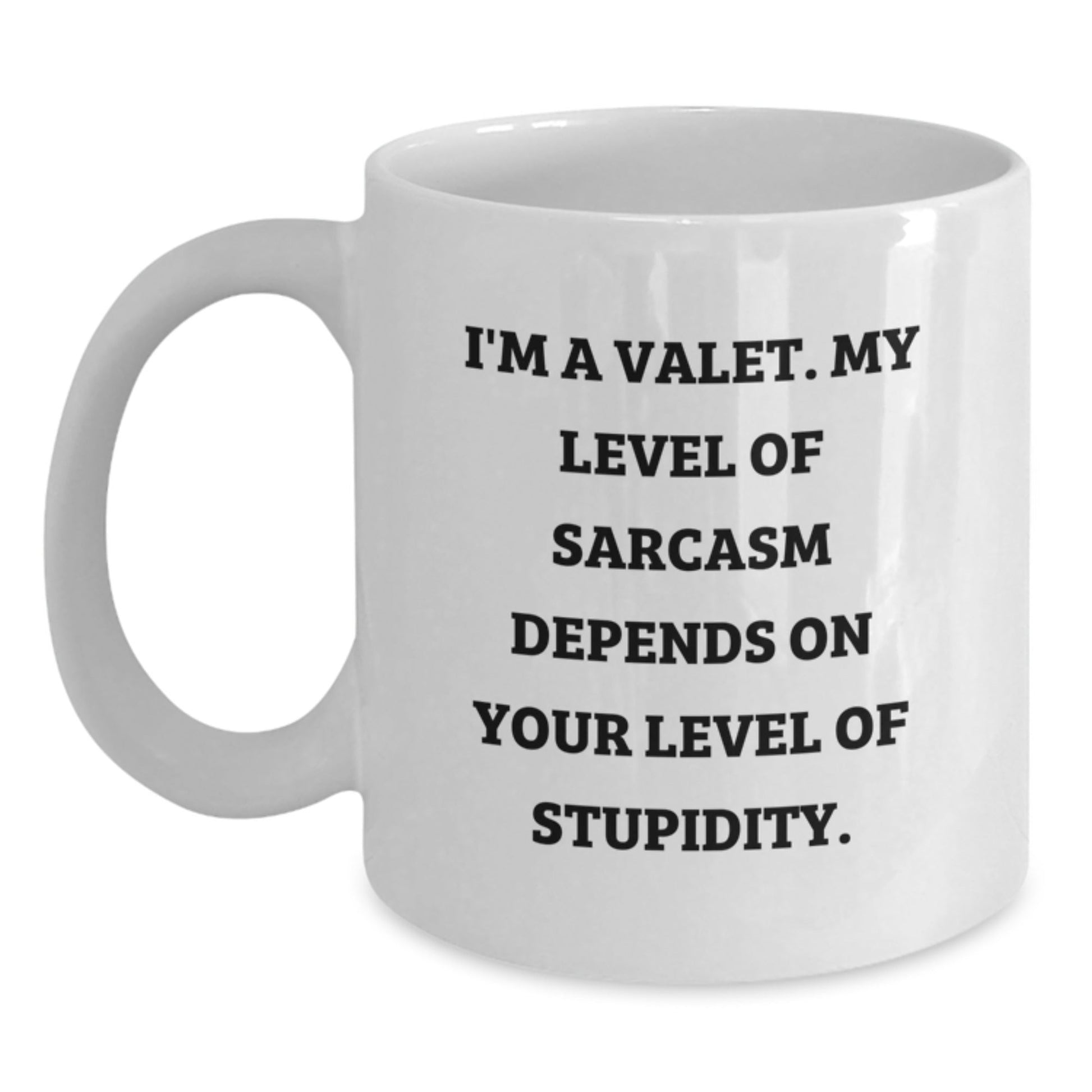 Funny Valet Christmas Unique Gifts from Men to Their Sarcastic Friends White Coffee Mugs for Valet - The Buy Boom
