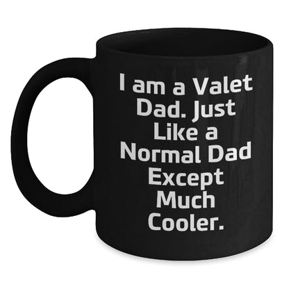 Funny Valet Dad Gifts, Black Coffee Mug for Him, Unique Christmas Unique Gifts from Dad to Son, Perfect for Valet Men - The Buy Boom