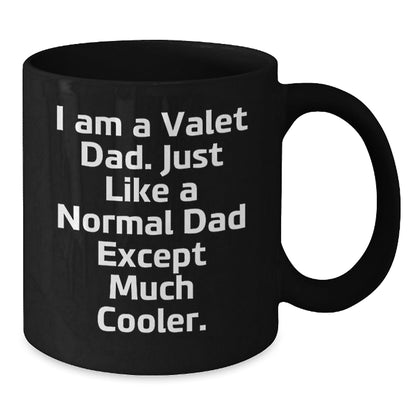 Funny Valet Dad Gifts, Black Coffee Mug for Him, Unique Christmas Unique Gifts from Dad to Son, Perfect for Valet Men - The Buy Boom