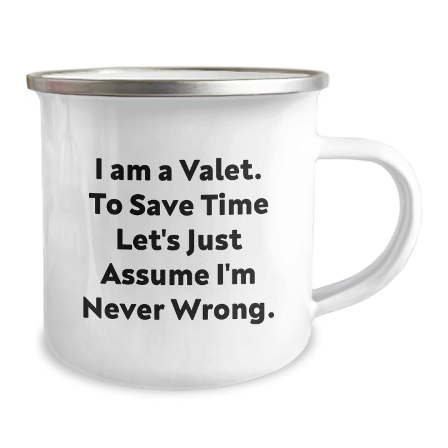 Funny Valet Gifts for Men from Family, Unique Christmas Valet Coffee Mugs for Camping Lovers, Valet Quote - The Buy Boom