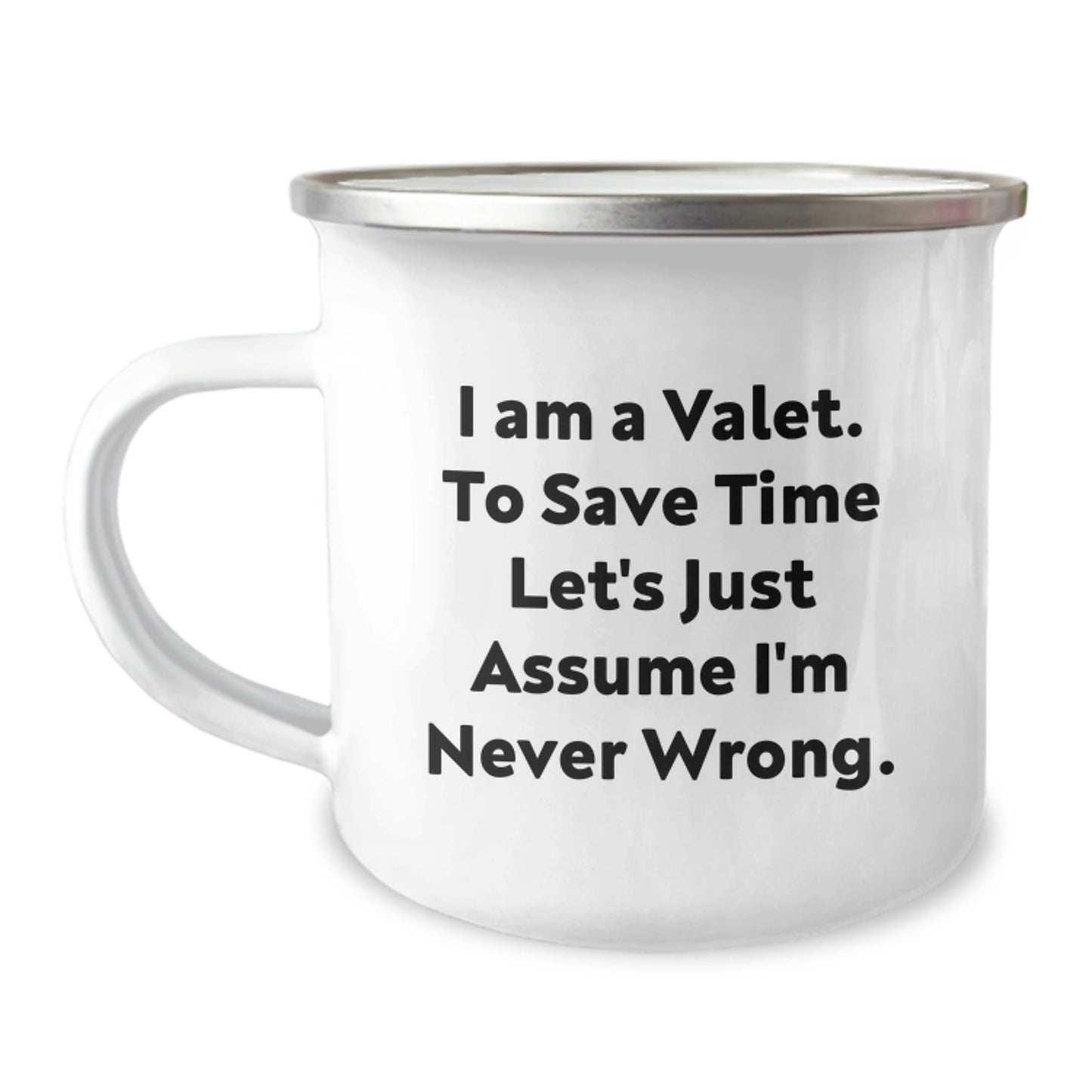 Funny Valet Gifts for Men from Family, Unique Christmas Valet Coffee Mugs for Camping Lovers, Valet Quote - The Buy Boom