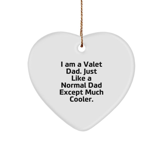 Funny Valet Gifts from Men for Valet Dad, Heart Ornament Christmas Unique Gifts, I 'm A Valet Dad Gifts - The Buy Boom