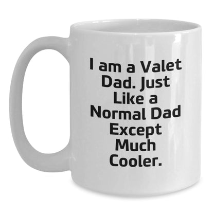 Funny Valet Gifts from Men for Valet Dad, White Coffee Mug, Christmas Unique Presents - The Buy Boom