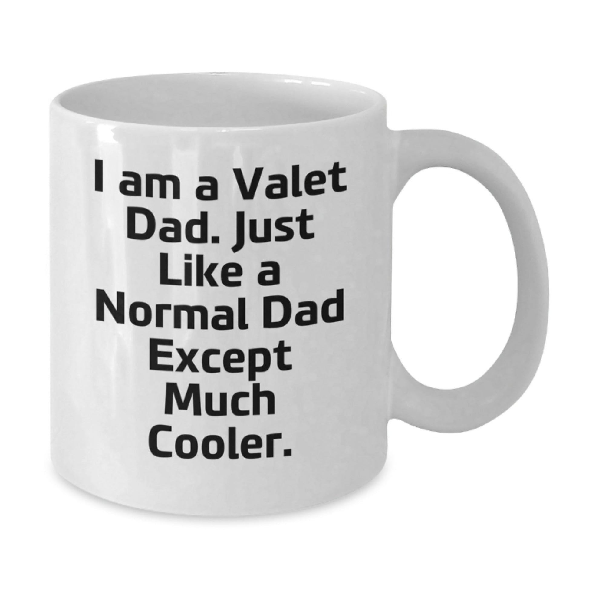 Funny Valet Gifts from Men for Valet Dad, White Coffee Mug, Christmas Unique Presents - The Buy Boom
