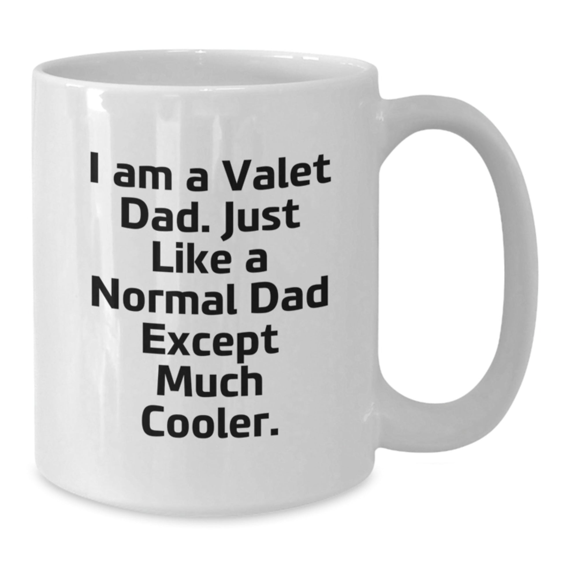 Funny Valet Gifts from Men for Valet Dad, White Coffee Mug, Christmas Unique Presents - The Buy Boom