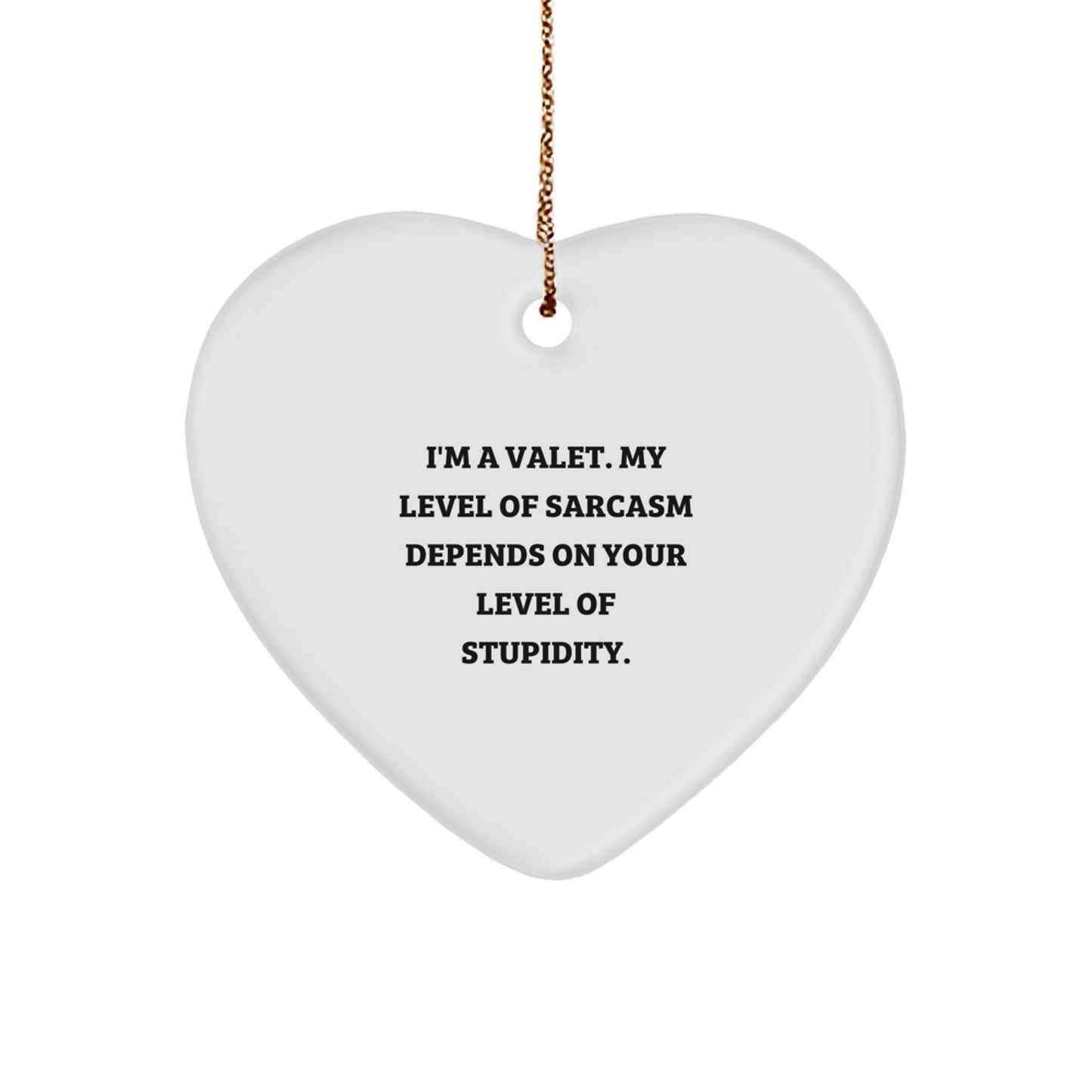 Funny Valet Gifts from Men for Valet - Heart Ornament, Unique Christmas Unique Gifts for Him - The Buy Boom