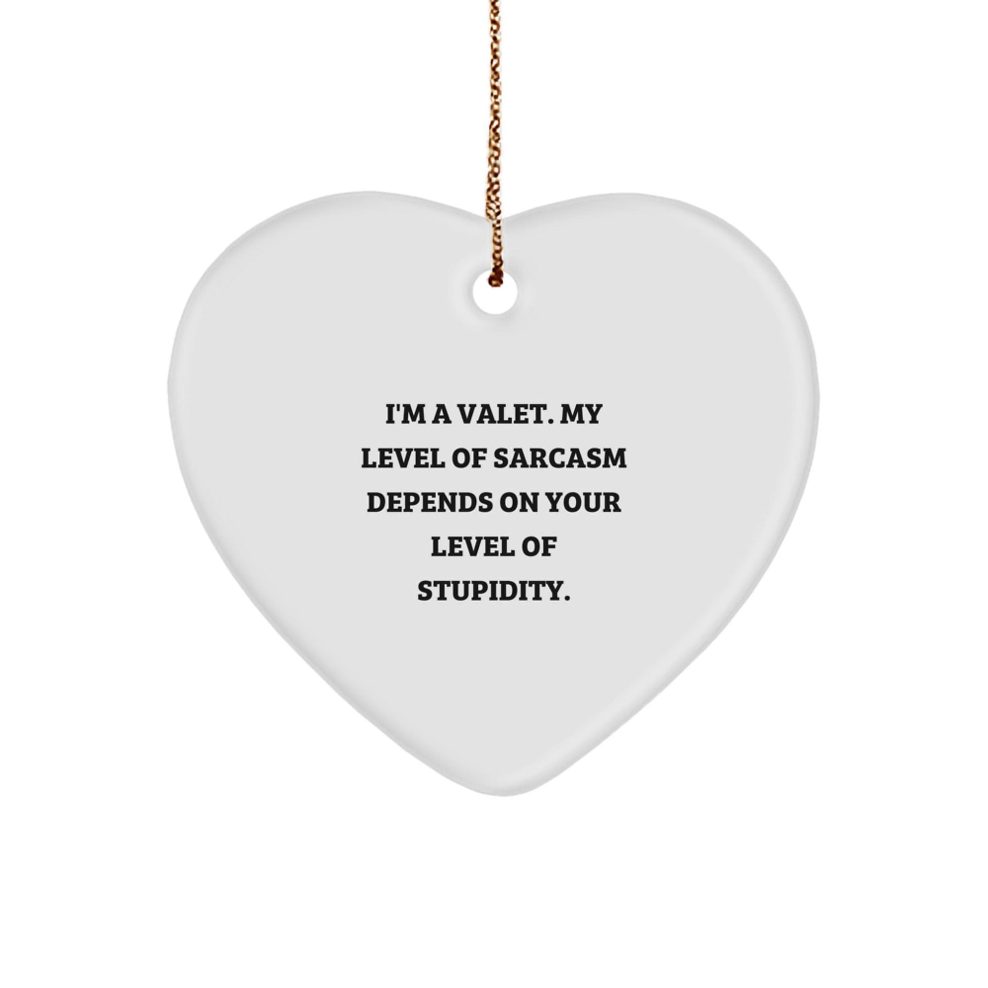 Funny Valet Gifts from Men for Valet - Heart Ornament, Unique Christmas Unique Gifts for Him - The Buy Boom