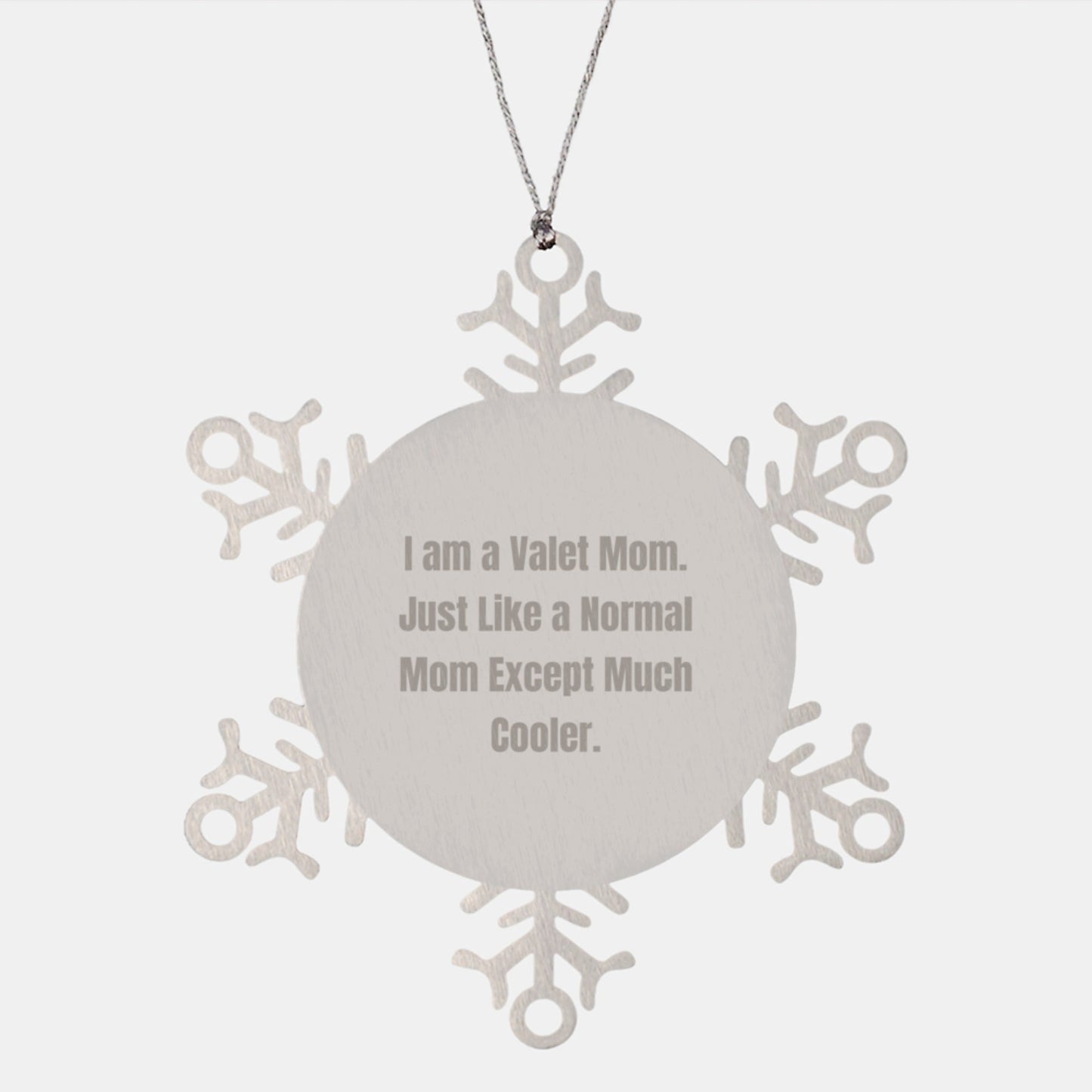 Funny Valet Gifts from Mom, Unique Snowflake Ornament for Valet Dad, Perfect Christmas Unique Gifts, Valet Mom's Special Present, I Am A Valet Mom Gift - The Buy Boom