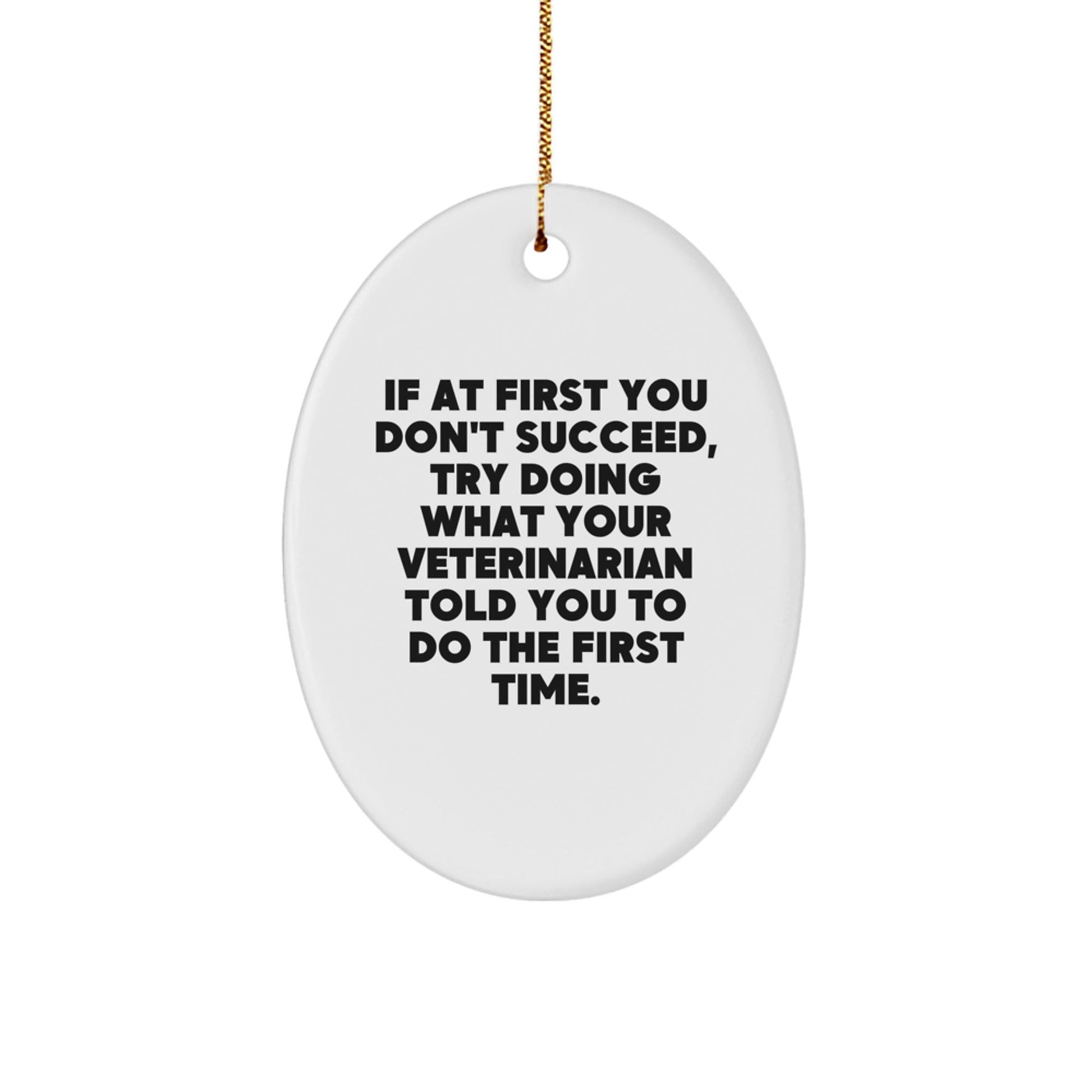 Funny Veterinarian Christmas Unique Gifts from Family for Veterinarian Men Oval Ornament, Veterinarian Quotes Gifts for Veterinarian Women - The Buy Boom