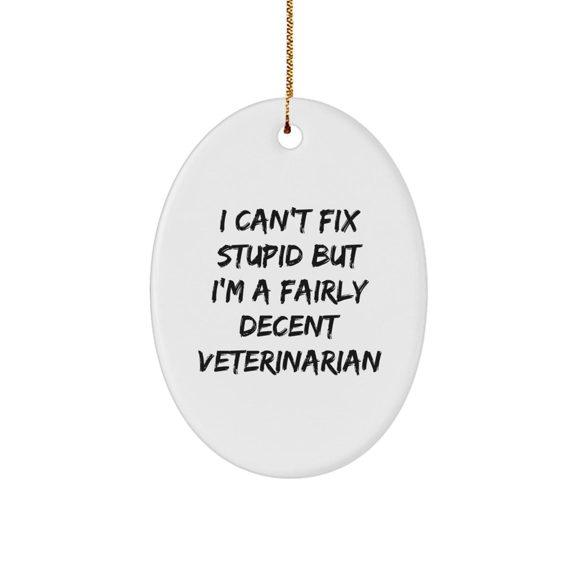 Funny Veterinarian Oval Ornament Gifts from Family to Friends for Christmas - The Buy Boom