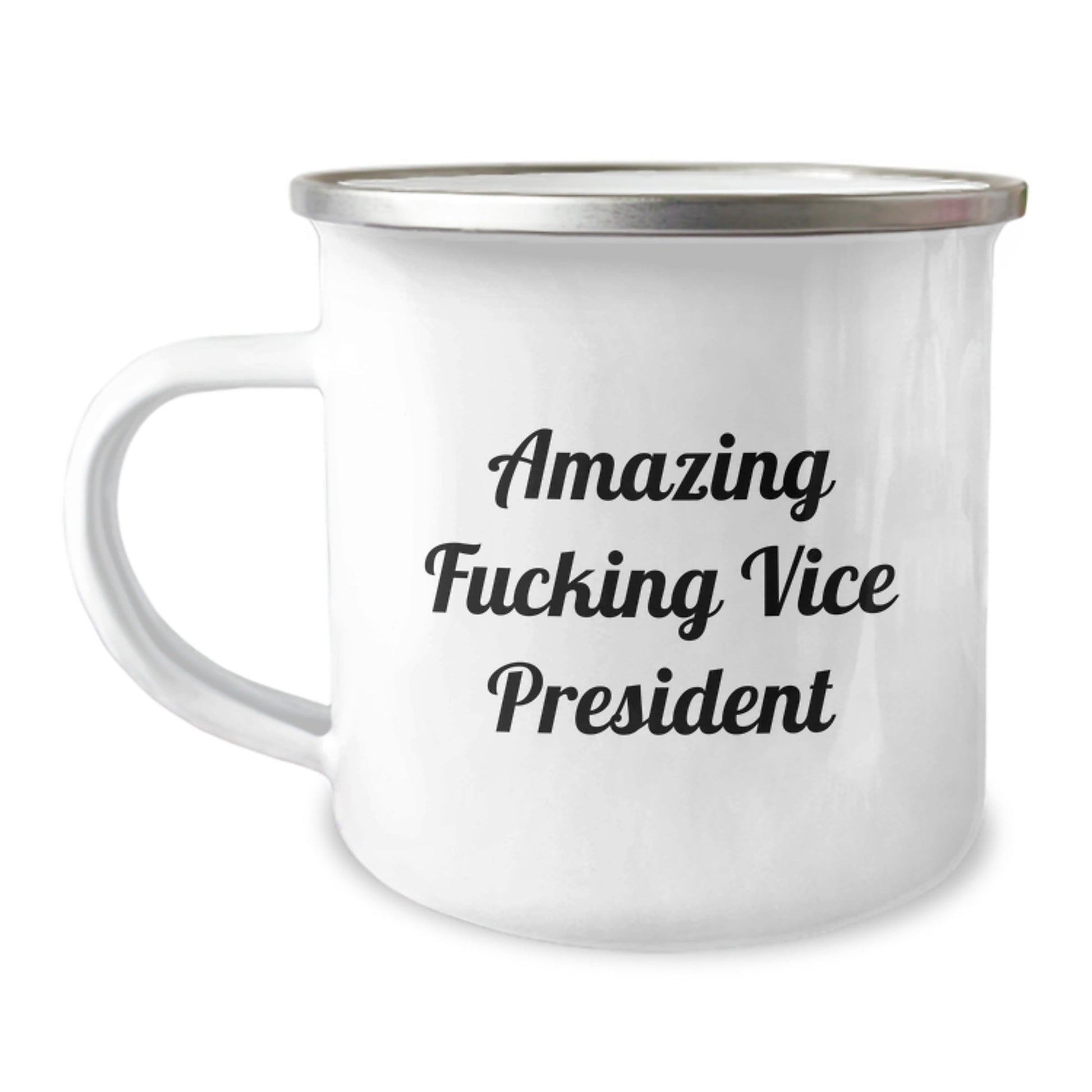 Funny Vice President Gift, 'Amazing F - king Vice President' Quote on Camping Mug for Birthday, Gifts from Friends, Gifts for Vice President - The Buy Boom