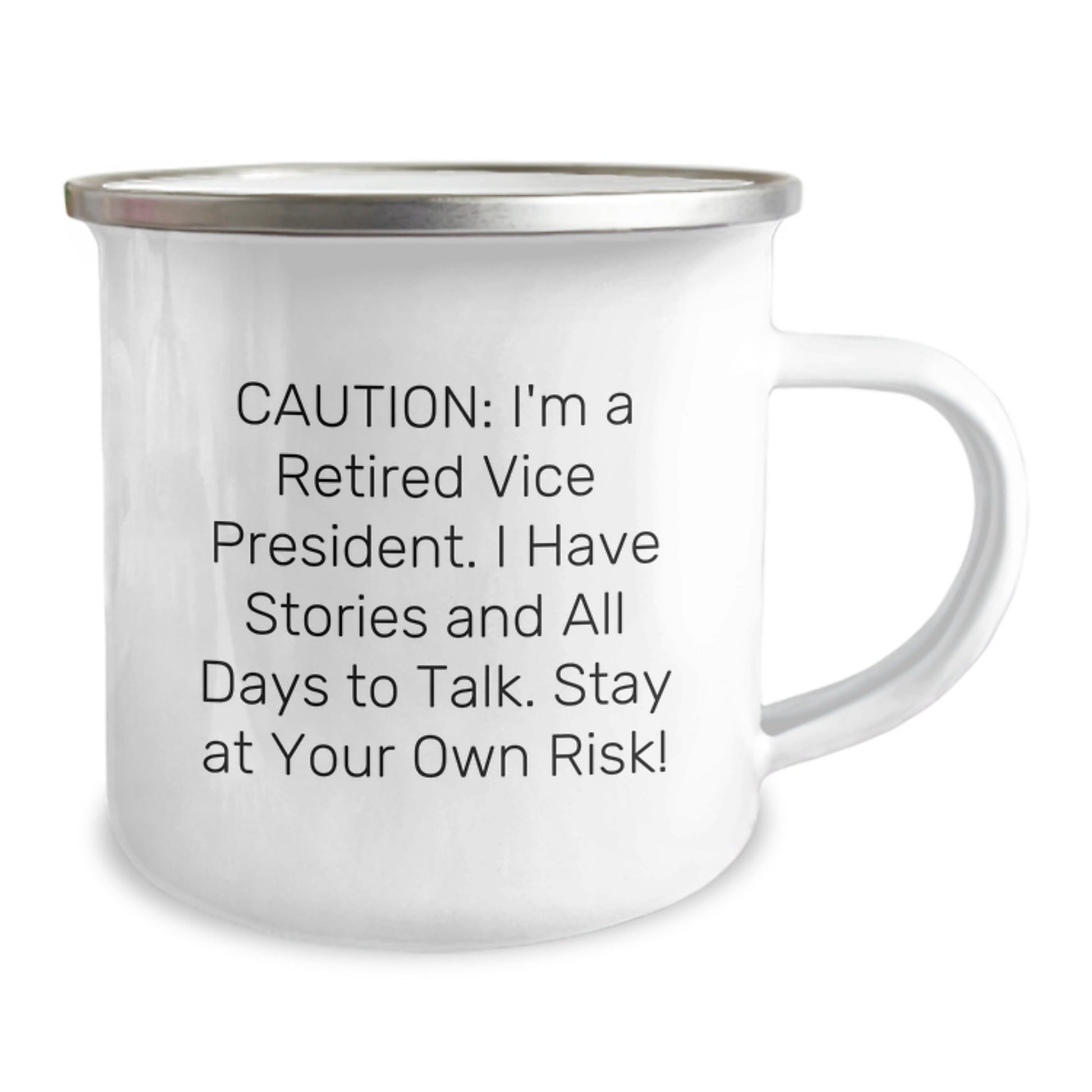 Funny Vice President Gifts for Him, Christmas Unique Mugs from Friends, Camping Mug for Men, 'I'm A Retired Vice President' - The Buy Boom