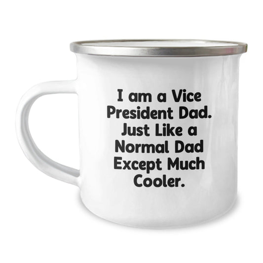Funny Vice President Gifts for Men - Camping Mug, Perfect Vice President Dad Quote, Christmas Unique Gifts from Men to Vice President - The Buy Boom