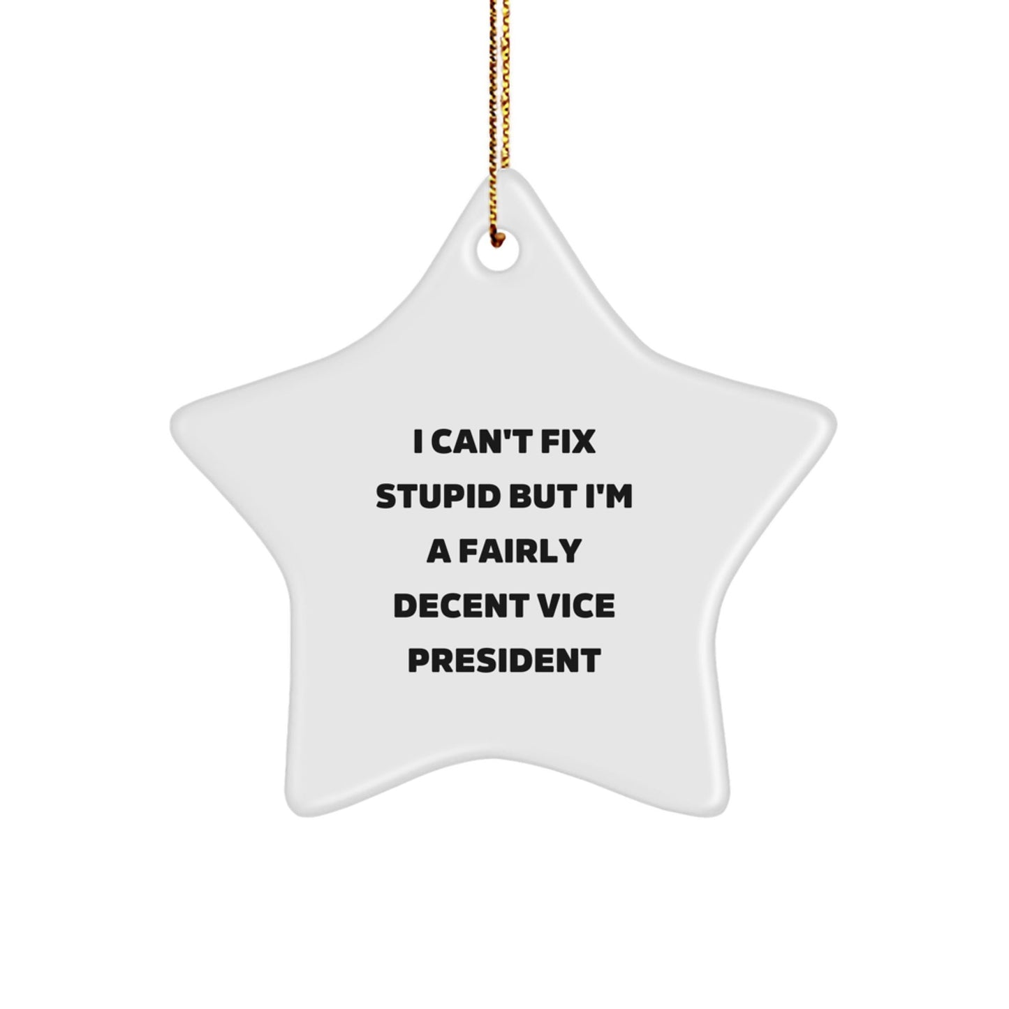 Funny Vice President Star Ornaments for Christmas Unique Gifts from Friends - The Buy Boom
