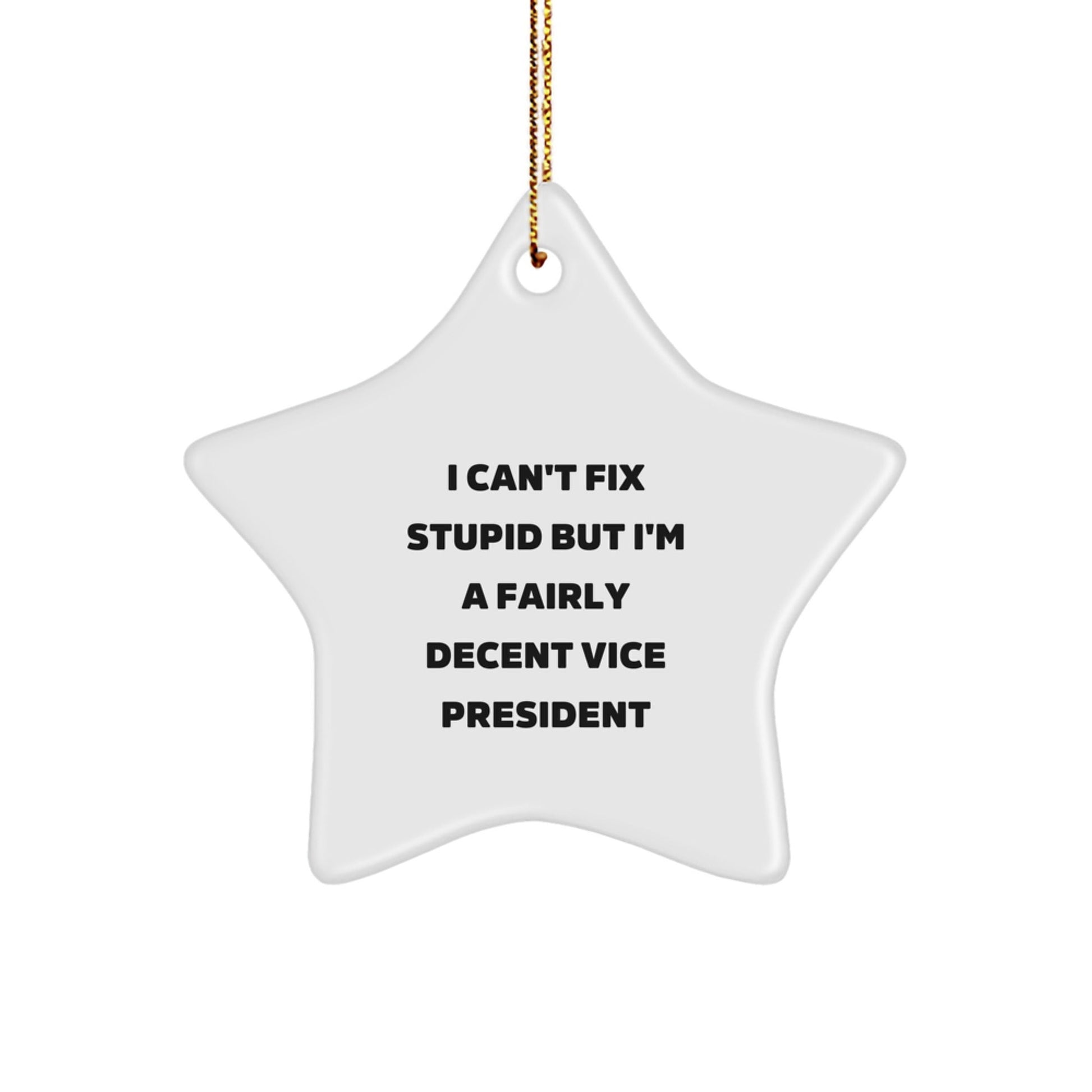 Funny Vice President Star Ornaments for Christmas Unique Gifts from Friends - The Buy Boom