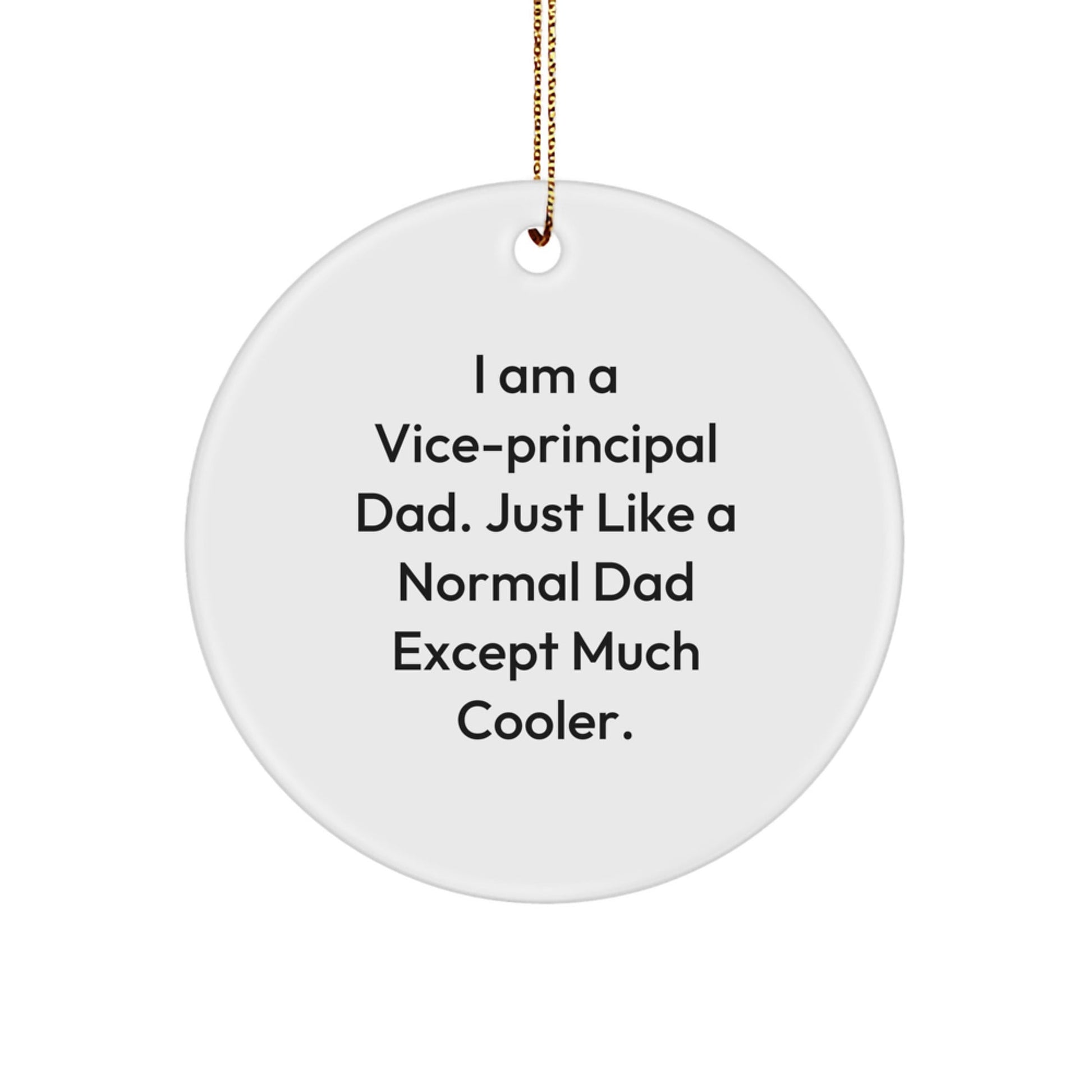 Funny Vice - principal Dad Gifts, Unique Circle Ornaments, Christmas Decorations for Vice - principal, Gifts from Dad, for Vice - principal Men - The Buy Boom