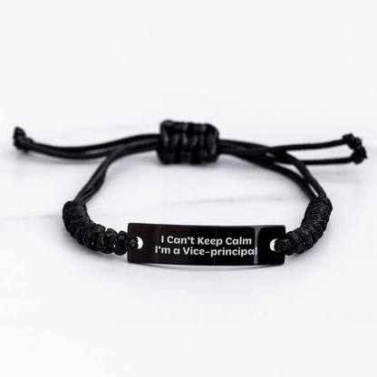 Funny Vice - Principal Gift – I Can't Keep Calm Rope Bracelet - The Buy Boom