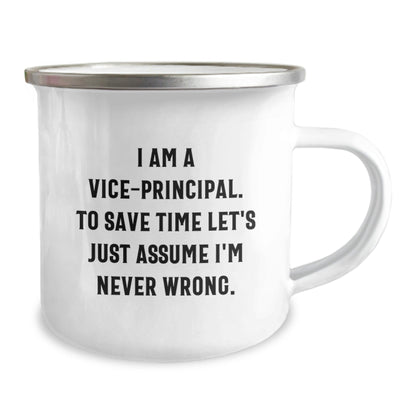 Funny Vice - principal Gifts for Men, Vice - principal Camping Mug with Inspirational Quote, Gifts from Friends, Unique Graduation Gifts - The Buy Boom