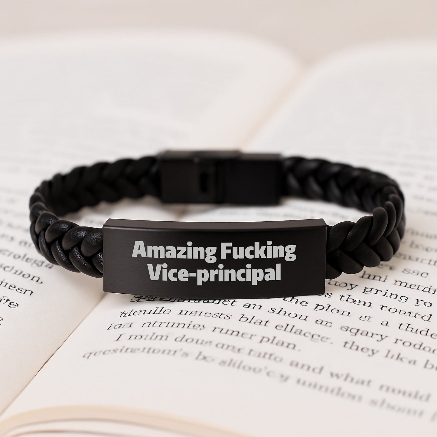 Funny Vice - principal Gifts from Friends - Amazing Vice - principal Interlaced Leather Bracelet for Men - The Buy Boom