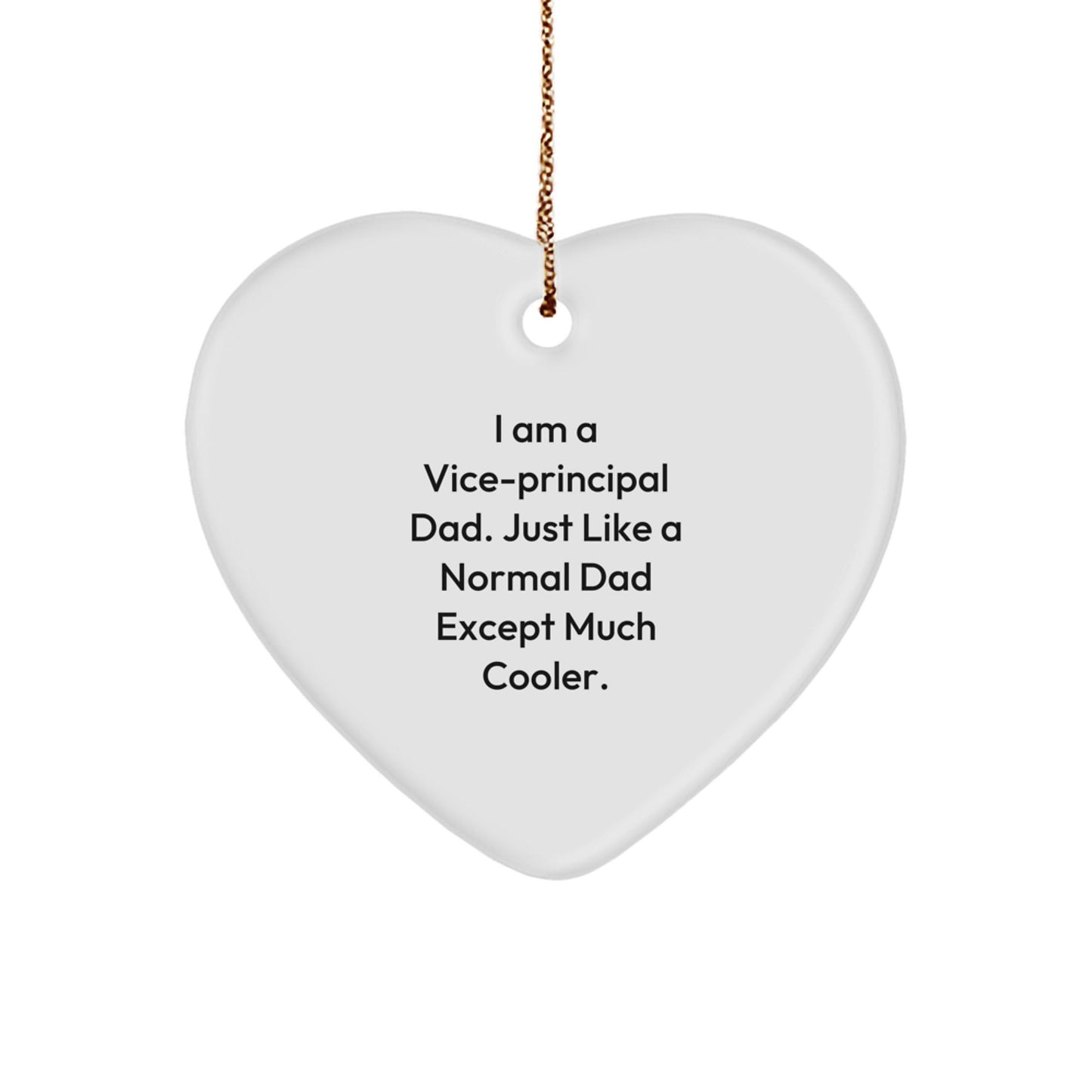 Funny Vice - principal Gifts - Heart Ornament for Vice - principal Dad, Gifts from Men, Christmas Unique Gifts, Perfect for Vice - principal Men - The Buy Boom
